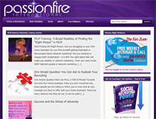 Tablet Screenshot of passionfire.com